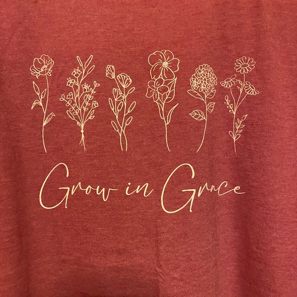 Two Christian T Shirts SZ Large Jesus Grace - Picture 4 of 7